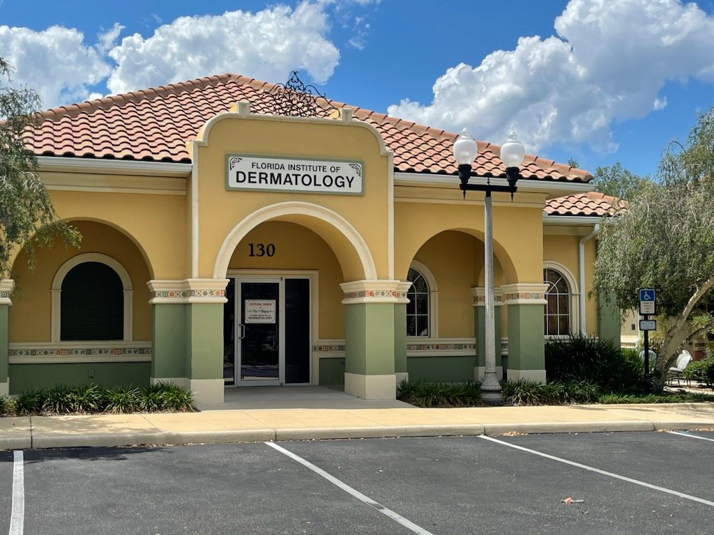 Exterior of the Florida Institute of Dermatology office in Buenos Aires Professional Plaza, The Villages
